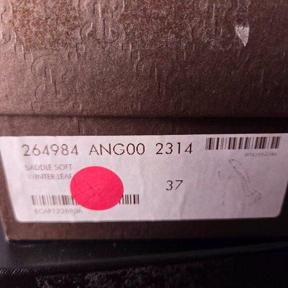 Women's Brown Leather Whipstitch Peep-Toe Platform Pumps - Picture 5 of 8